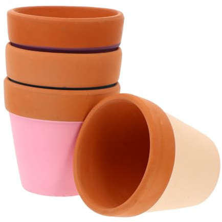 BESPORTBLE Mini Maceta de Cerámica para Plantas Suculentas en Interiores, Diseño Sencillo y Práctico, Drenaje Integrado, Adecuado para Oficina y Hogar, Decoración Compacta y Funcional