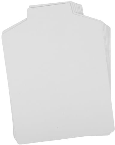 JEWEDECO 20sheets Shirt Cardboard T-shirt Lining Board Folding Helper Clothes Folder Liner for Shirt Packing