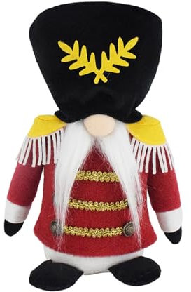 Saiyana Casse-Noisette Gnomes en Peluche Poupées Décoratives Noël Soldat Dessin Animé Jouet pour Collectionneurs Décoration Maison