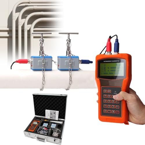 YXFAZPP Handheld Ultrasonic Flowmeter, Clamp on Flow Meter, Operating Temperature-30-90℃, with TS-2/TM-1/TL-1 Transducers, for Copper/PVC Pipe (Tl)