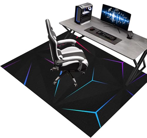 Bodenschutzmatte für Hartböden 160 x 200 cm, Schreibtischstuhl Unterlage für Laminat, Gaming Bodenmatte für Büro zu Hause, Stuhlmatte für Teppich- und Hartholzböden, Teppich Unterlage-Kratzfest