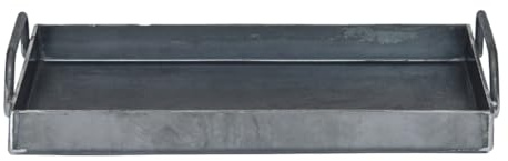 Plancha Bifera de Acero al Carbono Chapa 5mm de Espesor Planchetta con manijas para cocina parrilla barbacoa ideal para restaurantes bares hamburgueserias Hacemos a medida Nic Store Bbq (25x50x5cm)