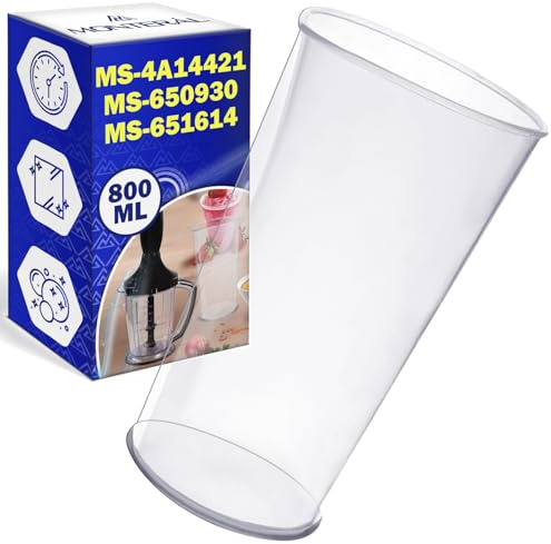 MONTERAL Vaso Medidor Batidora Mano 800 ml MS-4A14421 para Moulinex | MS-651614 para Tefal - MONTERAL