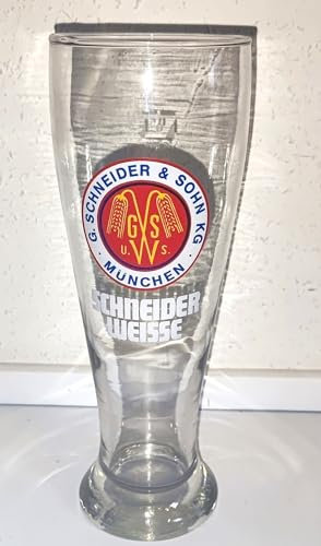 Rahm Bicchiere da birra/Schneider Weisse/bicchiere da birra bianca/bicchiere/1 x 0,5 litri/bicchieri da birra