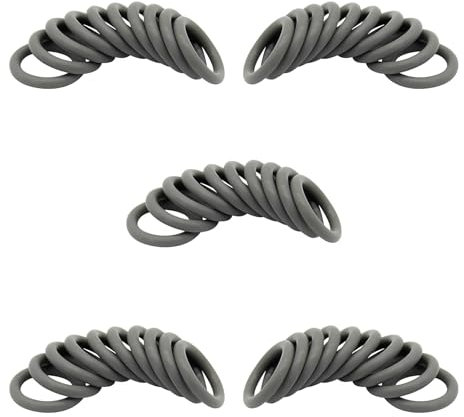 50 Pack 3/8'' Pressure Washer Quick Coulper Colored O-Rings, New Grey, M22 Quick Connect Coupler, High Temperature & Oil Resistant Replacement Seals Kit
