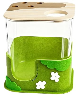 Generico Hamste Sandbox - Sandbox for Hamster and Gerbille, Transparent Shelter for Dwarf Hamster Gerbille - Accessory in Cage for FWARF Reduction