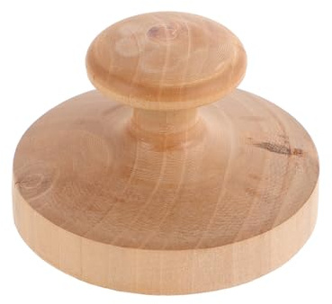 LIFKICH Presse à Tortillas en Bois 6 CM Diamètre, Presse à Pains Plats et Roujiamo, pour Préparation Rapide à Domicile Restauration