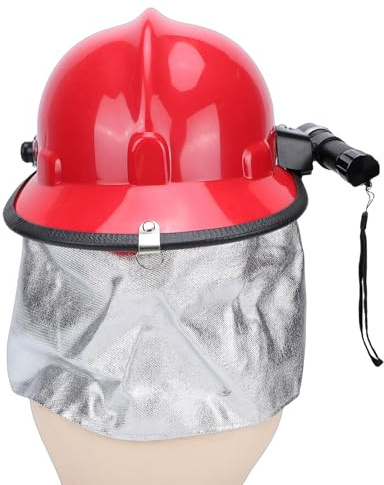 Eminchu Rettungshelm, Schutzhelm für Feuerwehrleute, Schlagfester, Hitzebeständiger Schutzhelm mit Verstellbarem Design, Ideal für Erdbeben-, Notfall-, BAU-, Bergbau- und Ölarbeiter