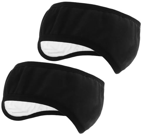 AMUSLESUR 2pcs Soundproof Ear Covers for Sleeping with Noise Reduction, Soft Cotton Cloth Ear Muffs for Men and Women, Adjustable Design for Dorm Rooms and Shared Living Spaces