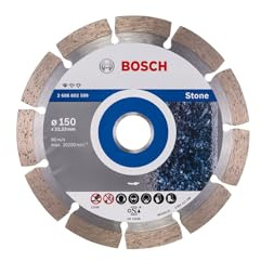 Bosch Professional 1x Diamanttrennscheibe Standard for Stone (für Stein, Granit, Beton, Ø 150 x 22,23 x 2 x 10 mm, Zubehör für Winkelschleifer)