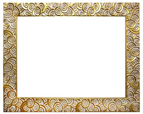 Barockrahmen Gold fein verziert 585 ORO, Leerrahmen 50x70 cm