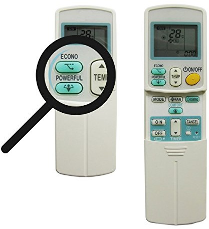Daikin - Telecomando di ricambio per condizionatori Daikin ARC 433A87, ARC 433A22, ARC 433A88, compatibile con le serie ARC433A e ARC433B