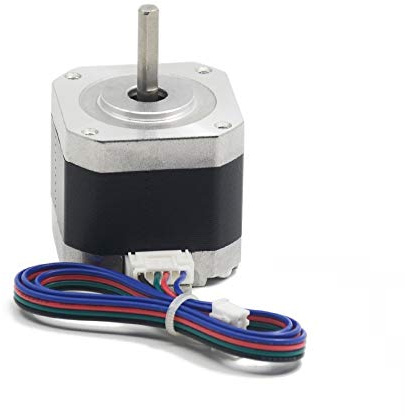 Iverntech Nema 17 Schrittmotor 42x40mm Körper Bipolar 1.5A 400mN.m 2 Phase 4 Drähte 1.8 ° für 3D-Drucker oder CNC-Maschine mit 1M Motorkabel