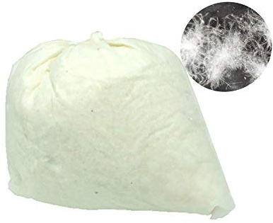 Ivie Relleno de almohada de plumón de pato blanco, 60 % plumón y mezcla de plumas (200 gramos)