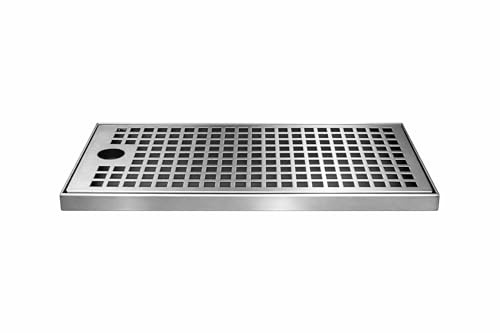 GASTROBEDARF WESTERBARKEY Tropfblech zum Auflegen 2 Teilig aus Edelstahl 239x170x12mm