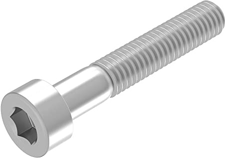 SECCARO Zylinderschraube M8 x 50 mm, Edelstahl V2A VA A2, DIN 912 / ISO 4762, Innensechskant, Teilgewinde, 20 Stück