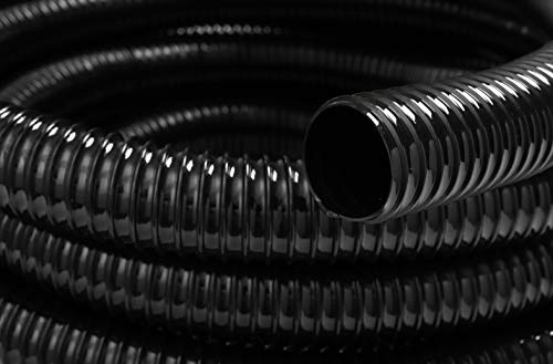 HeRo24® Tuyau spiralé en PVC - 32 mm - 30 m - Tuyau d'aspiration et de refoulement avec spirale en PVC rigide - Pour pompe de bassin, système de filtration, ruisseau, jardin