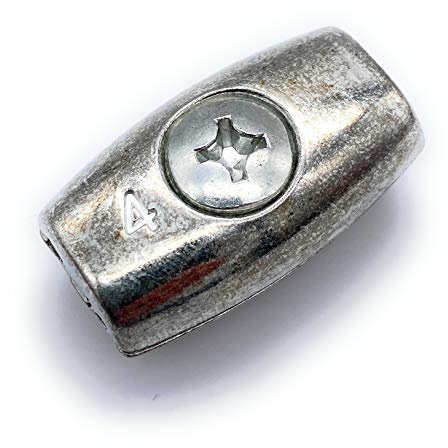 10 Stk. Drahtseilklemme Eiform Ø 6 mm [ Größe Wählbar 2-6mm] Seilklemme für Drahtseile aus Stahl Verzinkt (Stahl, verzinkt, 6mm)