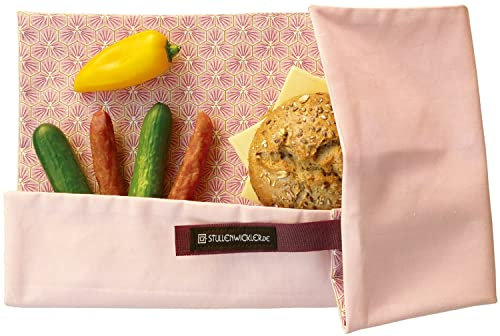 Rosamundet – Stullenwickler – Wiederverwendbares Snacktuch, Brottuch, Brötchentuch, Sandwichtuch für Wandern, Büro und Schule statt Brotdose