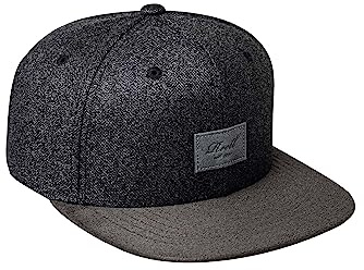 Reell Suede Cap, 6 Panel Snapback Kappe für Herren und Damen, Unisex