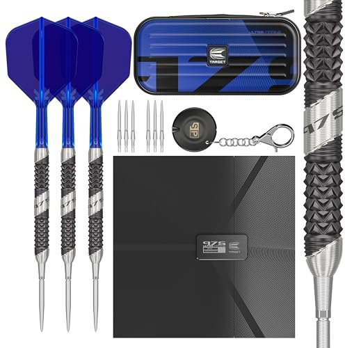 Target Darts 975 Ultra Marine 01 24G 97,5% volfram schweizisk spets stålspets dartset med K-Flex