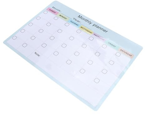 FUNOMOCYA Magnetische Monatsplantafel Abwischbar Mit Viel Platz Für Notizen Eignet Sich Für To-do-listen Und Erinnerungen Passt An Jeden Kühlschrank