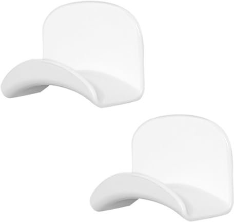 LuLiyLdJ Porta Cuffie Supporto da Parete per Cuffie, Porta Cuffie da Scrivania, Supporto Cuffie - Universale Gancio Appendi Cuffie Staffa Stand al Muro, alla Scrivania al Tavolo (Bianco), 2 Pezzo