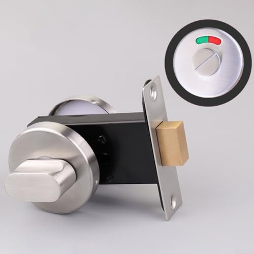 Serratura con indicazione della serratura, Serratura con indicatore Serratura for porta del WC, Bullone con indicatore for bagno Privacy WC Serratura for porta del WC Acciaio inossidabile satinato for