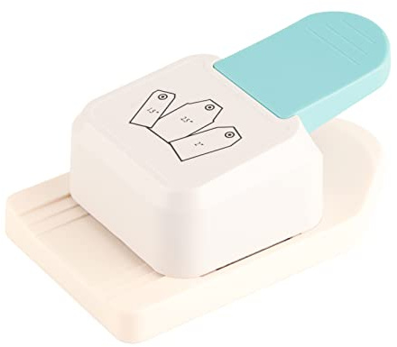 Perforadora de Etiquetas para Manualidades 3 en 1, Redondeadora de Esquinas de Papel, Perforadora de Etiquetas de Regalo para Manualidades, Perforadora Pequeña para Manualidades (Superficie plana)