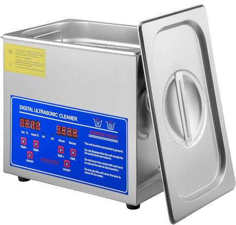 NVYAZJ Limpiador ultrasónico, máquina limpiadora ultrasónica Industrial de carburador, Limpiador ultrasónico de Piezas automotrices para Limpieza de Relojes dentales, Joyas