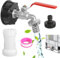 IBC Serbatoio Adattatore, 3/4 IBC Rubinetto di Scarico Rubinetto per Cisterna 1000 L Adattatore IBC S60x6 per Serbatoio, Adattatore IBC per Serbatoi di Pioggia Giardino Cisternetta