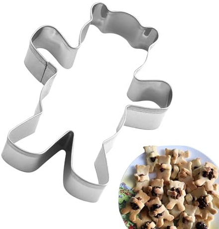 Bear Cookie Cutter - Bear Cutter | Teddybear Cookie Cutter | Stainless Steel Hug Bear Shape Cartoon Pastry Mold | Cute Kitchen Baking Accessories, Dessert Baking Tools for Fondant, Clay, Pastry, Cake