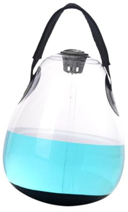 Perfeclan Wassergefüllte Kettlebell, tragbare Fitnessgeräte, Workout, Fitness, Gewicht, Wasserbeutel zum Heben der Hüften, für Anfänger, für Damen und Herren, Klar 5kg