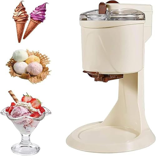 Machine à CrèMe GlacéE Italienne 1000Ml,Machines à crème glacée pour la Maison,Machine à Sorbet au Yaourt congelé,pour mélangeur Portable à la Maison-220V