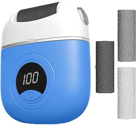 Dispositivo per rimozione calli piedi elettrico | per piedi elettronica | Rimuovi duroni portatile ricaricabile, pedicure professionale per piedi lisci, esfoliante talloni, pelle morta