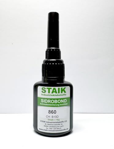 Sidrobond Schraubensicherung: Der Metallklebstoff für die zuverlässige Sicherung von Schraubverbindungen | Made in Germany (Hochfest 16g)