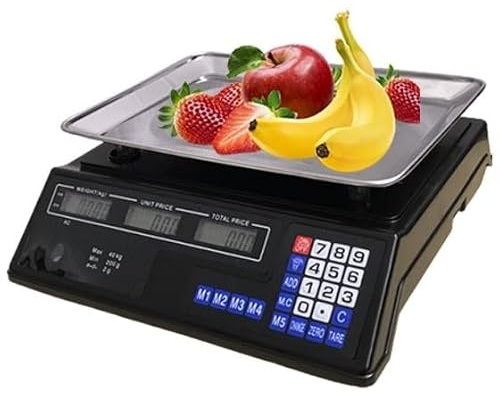 Digital kitchen scales 40kg with LCD Display Electronic Price Computing Commercial Scale Food scales kitchen (Capacity : 40kg-1g)