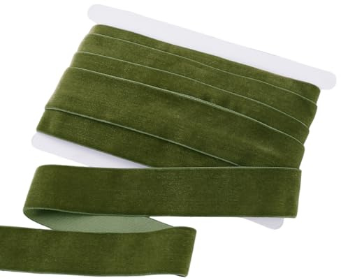PH PandaHall 9.14m Ruban de Velours 3.8cm Large Ruban de Satin Vert pour Emballage Cadeau Fabrication de Nœuds Couronne de Sapin de Noël Décoration de Mariage Ou de Maison