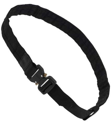 Kisangel Cintura Tattica da Esterno a Doppio Strato in Nylon con Chiusura a Strappo, Cintura Portante Antiscivolo Regolabile per Lavoro e Tiro Sportivo, Cinghia con Gancio e Passante