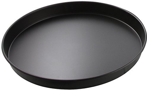ZENKER Molde pizza redondo-Bandeja pizza redonda-Bandeja horno para pizza redonda 28cm en acero con revestimiento antiadherente Teflon Classic, color negro, Made in Alemania, 28,5x2,5cm, 1ud.