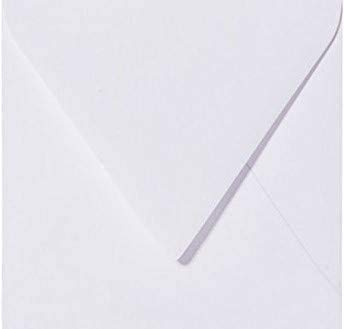 25 Quadratische Briefumschläge 15,0 x 15,0 cm 150 x 150 mm Weiß Verschluss: feuchtklebend Grammatur: 120 g/m²