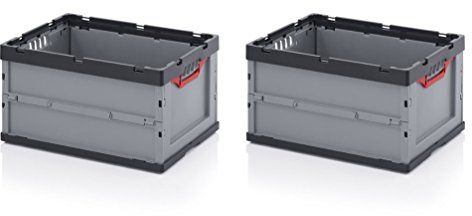 2 x professionell fällbox 60 x 40 x 32 inklusive gratis tulllager 2-set