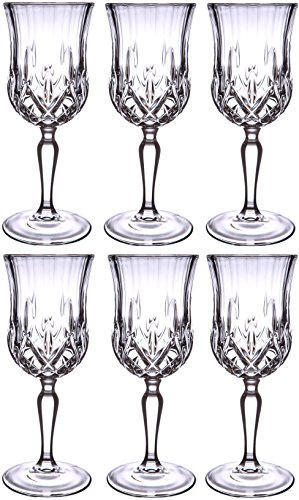 Opera Maison Lot de 6 verres à vin en cristal italien 23 cl