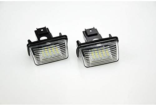 AutoStyle Set LED License Plate Lights compatible with Citroën/Peugeot various models