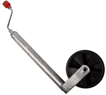 Neuswiel Plus Alko, rond diameter 48 mm, extra lang, kunststof velg met kunststof wiel met rubberprofiel.