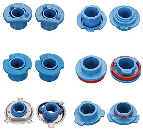 Scheinwerfer Adapter 4 stücke Universal Durable lange Lebensdauer Scheinwerfer Birne Base Adapter Sockelhalterung H1 / H3 / H4 / H7 / H11 / HB3 Scheinwerfer Birnenhalter Adapter (Color : HB3)