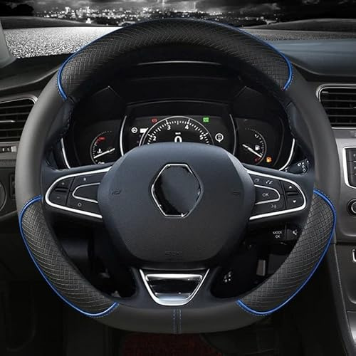 Copertura Volante Copertura Volante Dell'automobile Per Renault Per Scenic Per Clio Per Laguna 2 3 4 5 Per Kangoo Per Fluence Per Megane Coprivolanti (Colore : D shape blue)