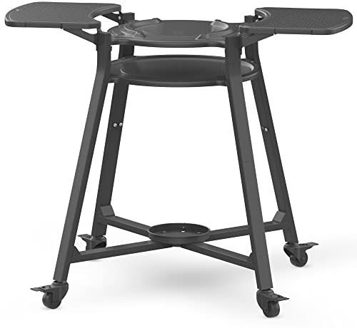 Solo Stove Support portable Pi | Support extérieur pour four à pizza Pi, Avec tablette et stockage de bouteilles de gaz, Acier inoxydable thermolaqué, LxlxH : 120 x 89 x 97 cm, 20,4 kg, Noir