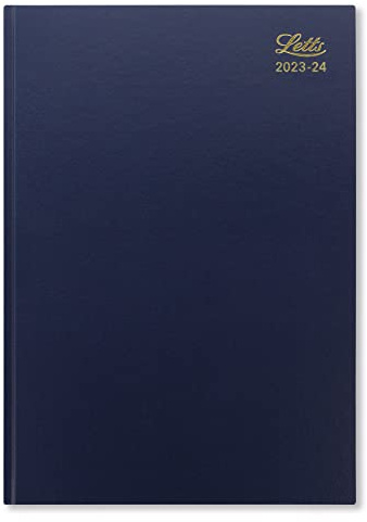 Letts Standard akademischer Terminplaner 2023/2024, A4, Wochenansicht, 13 Monate, Blau