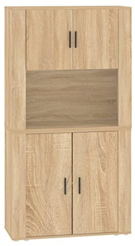 vidaXL Highboard Sonoma-Eiche Holzwerkstoff